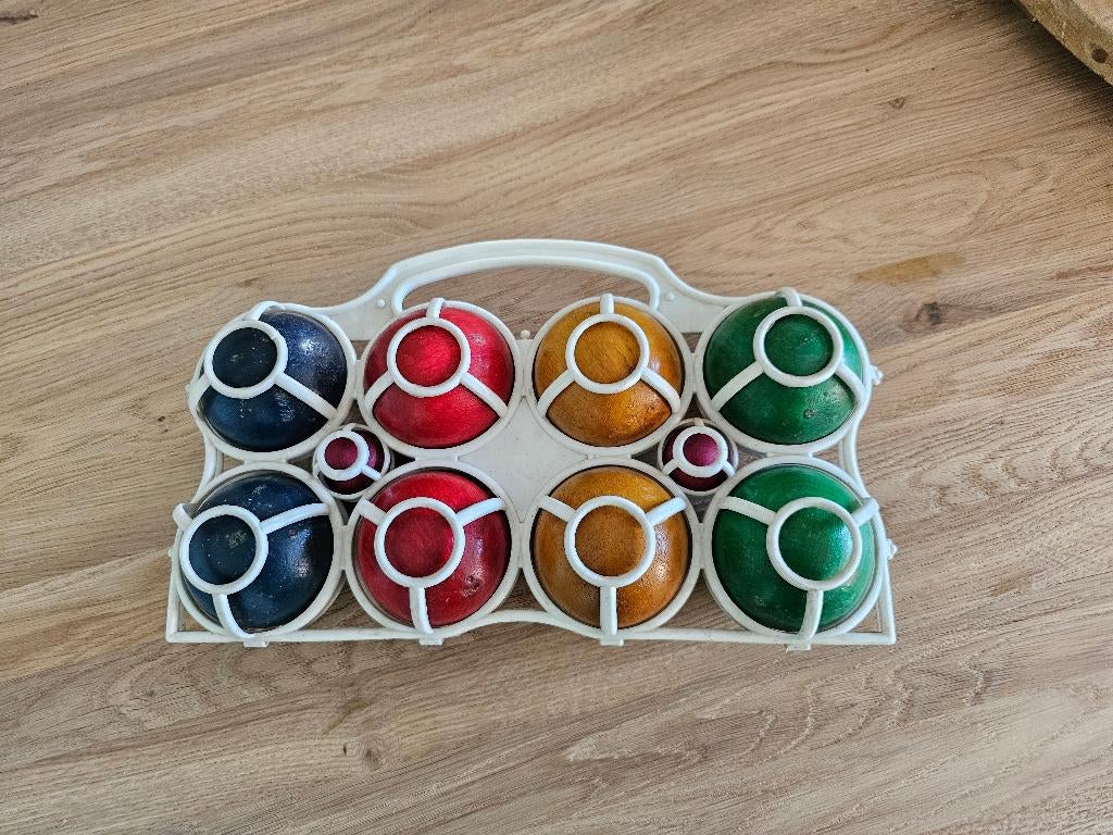 OUDE FRANSE VINTAGE HOUTEN PETANQUE SET, Antiek en Kunst, Ophalen of Verzenden
