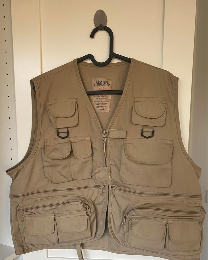 Vintage Master Sportsman Jacht Vest, Kleding | Heren, Ophalen of Verzenden, Zo goed als nieuw, Maat 52/54 (L), Beige