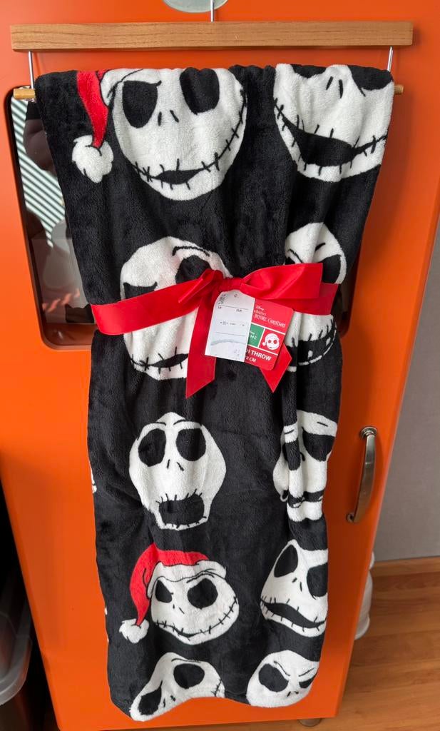 Nightmare before Christmas deken plaid, Verzamelen, Disney, Ophalen of Verzenden, Overige figuren, Nieuw, Kleding of Textiel