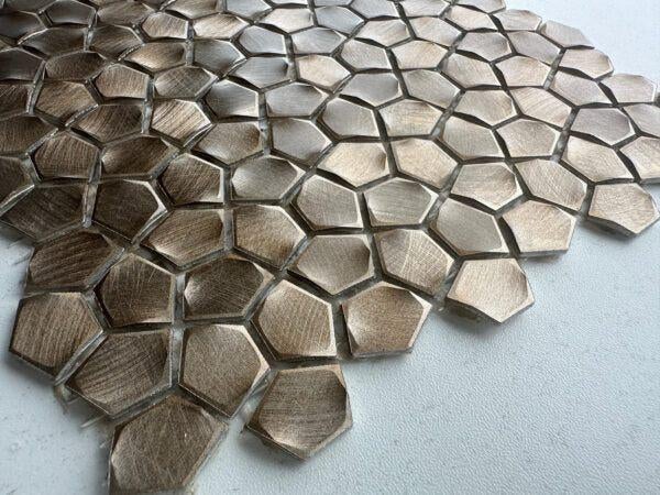 Grazy Pattern Gold | Mozaiek, Overige materialen, Wandtegels, Nieuw, Ophalen of Verzenden