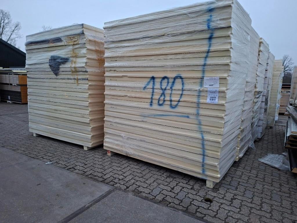 PIR 180mm sarking 120 x 240cm TG restpartij, Ophalen, Dakisolatie, 12 cm of meer, Nieuw