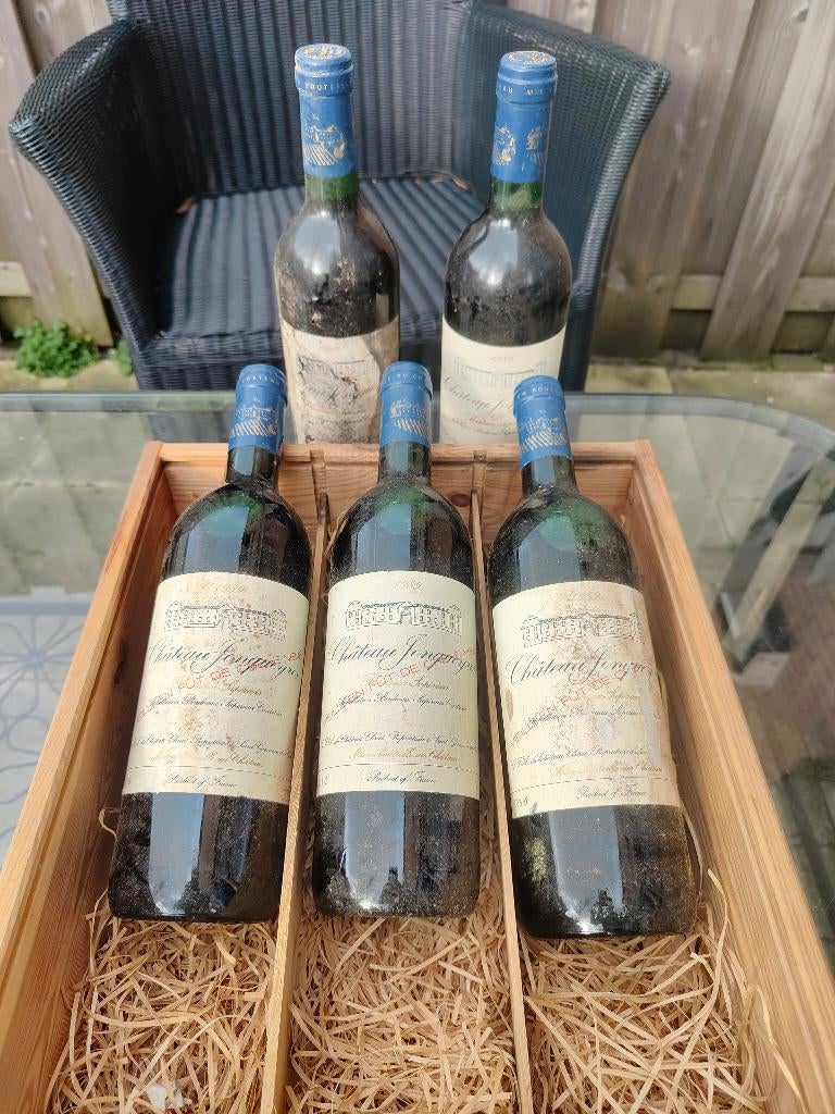Chateau Jongueyres Bordeaux Supérieur 1989, Frankrijk, Nieuw, Ophalen of Verzenden, Rode wijn