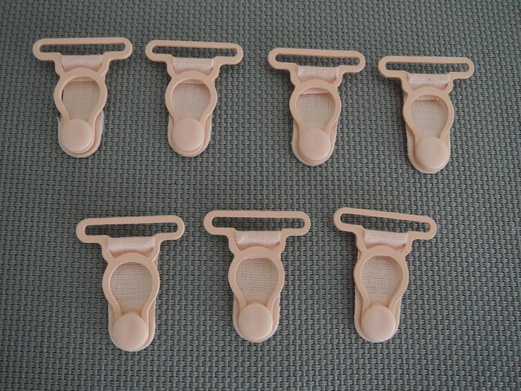 Zeven losse roze jarretels, Ophalen of Verzenden, Roze, Body of Korset