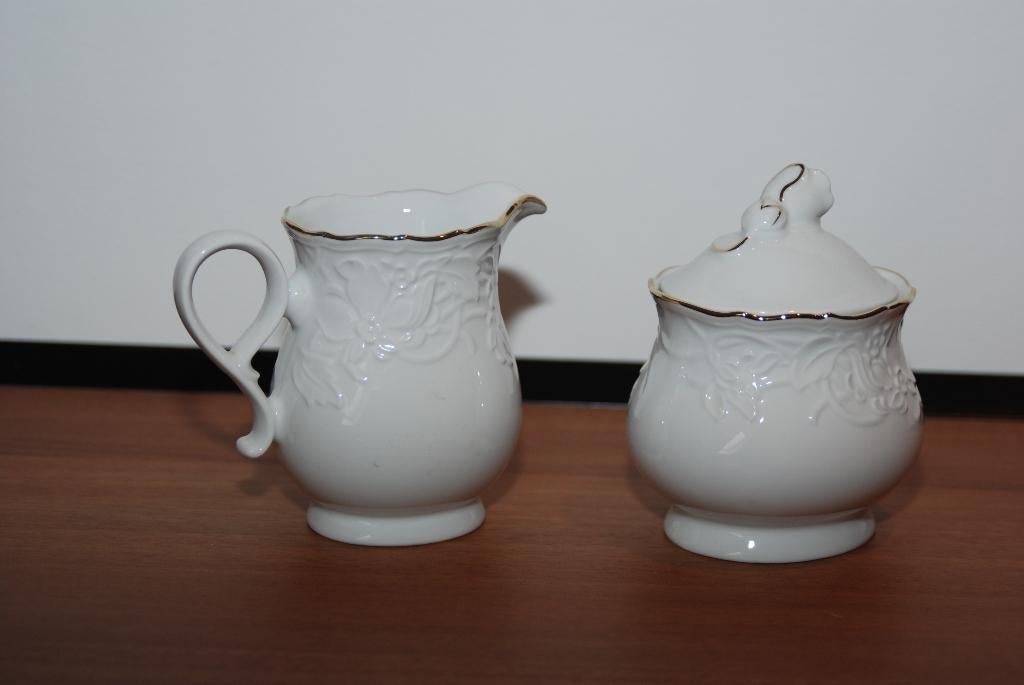 Mitterteich Bavaria Princess Gold room en suiker set, Ophalen of Verzenden