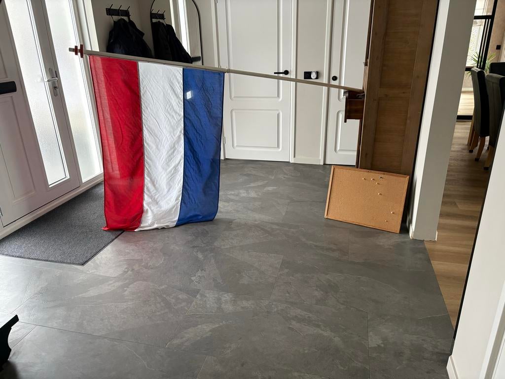 Vlag met stok, Ophalen of Verzenden