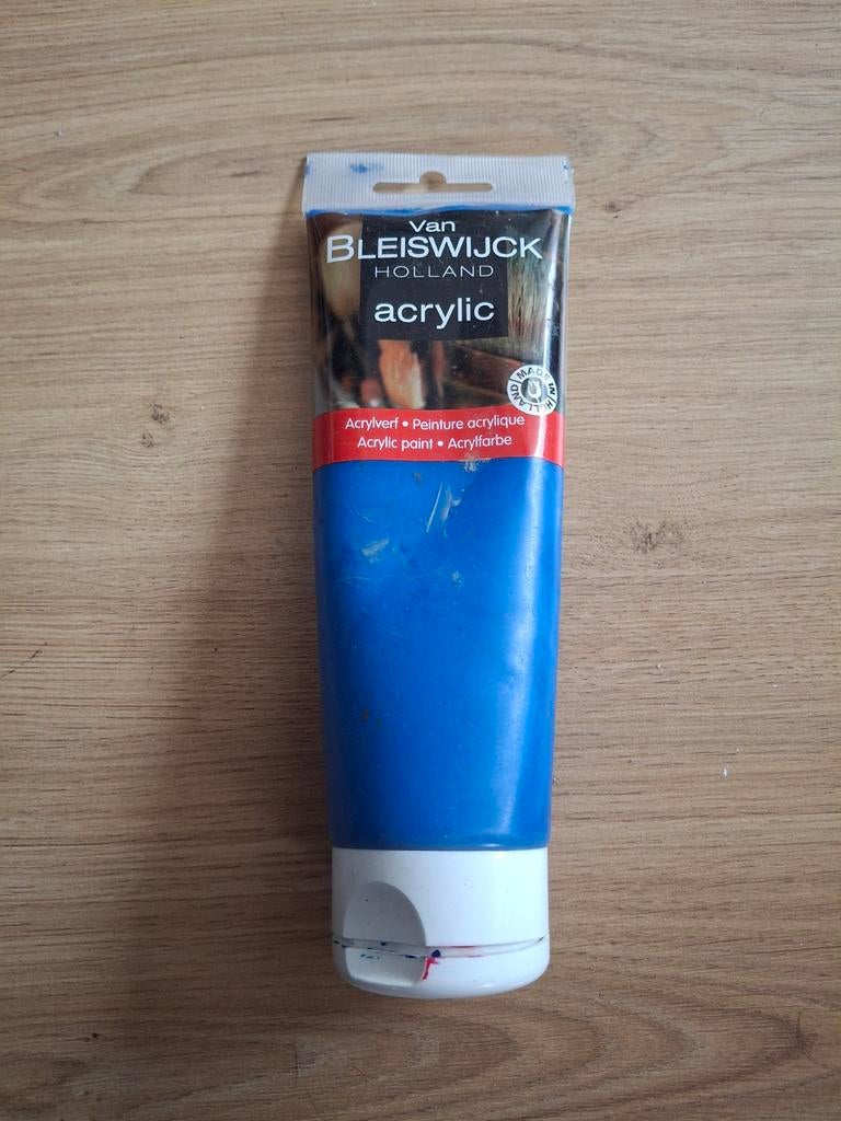 Van Bleiswijck Acrylverf - Blauw, Hobby en Vrije tijd, Schilderen, Zo goed als nieuw, Acrylverf, Ophalen of Verzenden