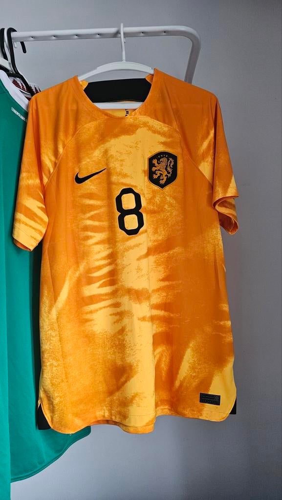 Nederland Thuisshirt 2022 #8 Gakpo, Maat 52/54 (L), Nike, Oranje, Ophalen of Verzenden