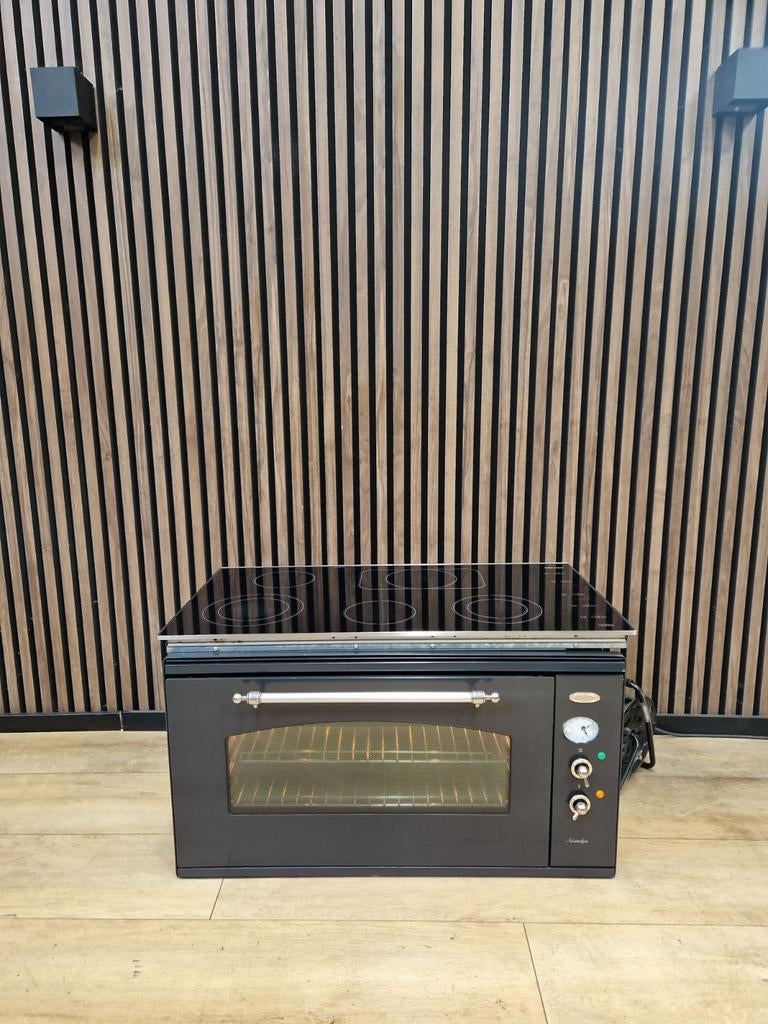 Luxe Boretti inbouwoven + kookplaat 90 cm (Gratis bezorgen), Keramisch, Ophalen of Verzenden, Zo goed als nieuw, Energieklasse A of zuiniger