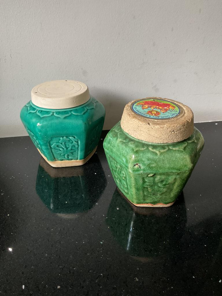 Brocante oude gemberpotten, Ophalen of Verzenden