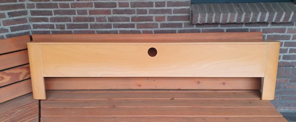 Auping Auronde Hoofdbord, Ophalen, Zo goed als nieuw, Tweepersoons, Hout