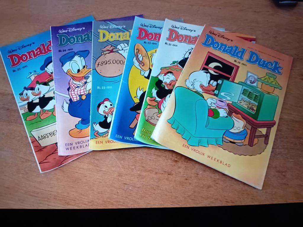 Donald Duck weekbladen met 2 verzamelbanden, Complete serie of reeks, Ophalen, Gelezen, Europa