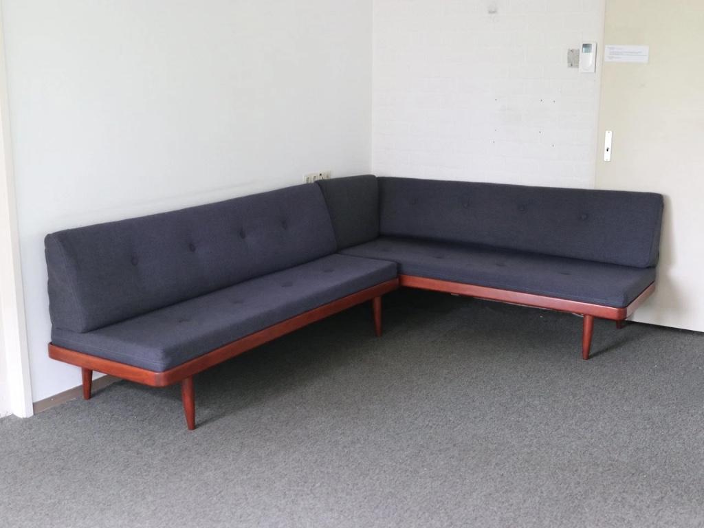 Vintage Deens design daybeds banken set nieuwstaat, Ophalen, Vintage retro midcentury deens design, 125 tot 150 cm, 150 tot 200 cm