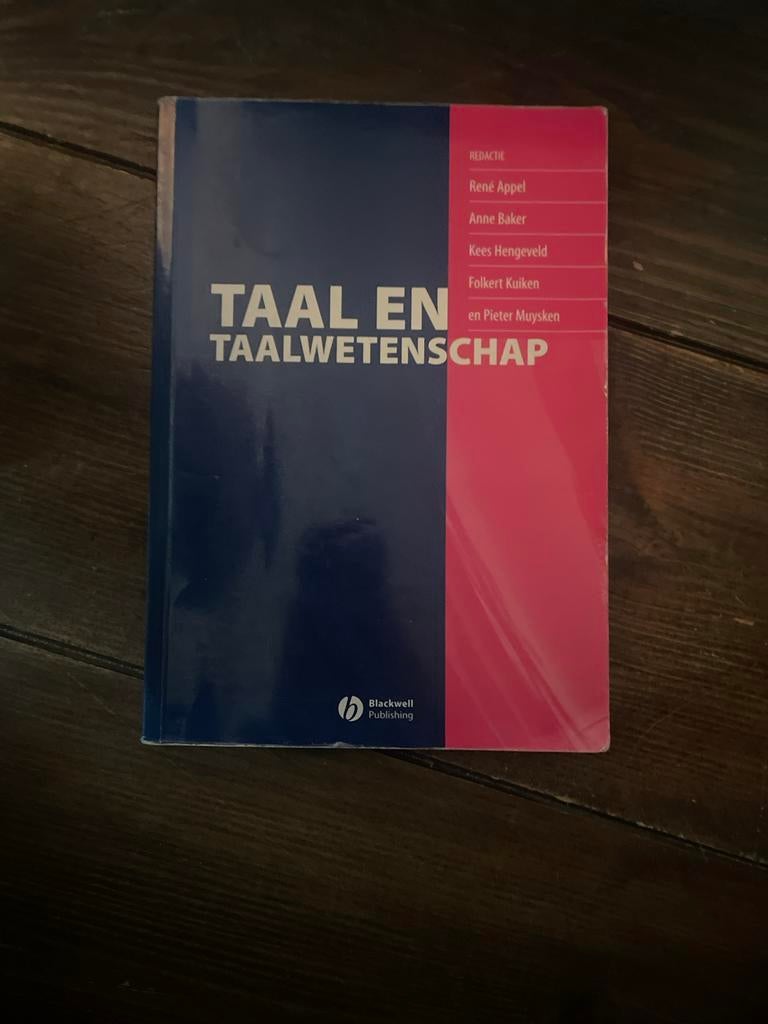 Taal en Taalwetenschap - René Appel, Ophalen of Verzenden, Alpha, Zo goed als nieuw, WO