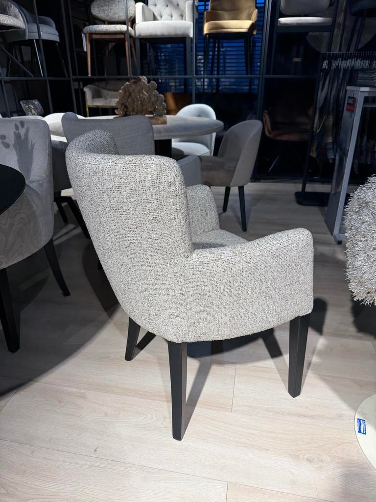 6 Unieke Geweven Stoffen Stoelen - Zandkleur, Overige kleuren, Nieuw, Ophalen of Verzenden, Stof