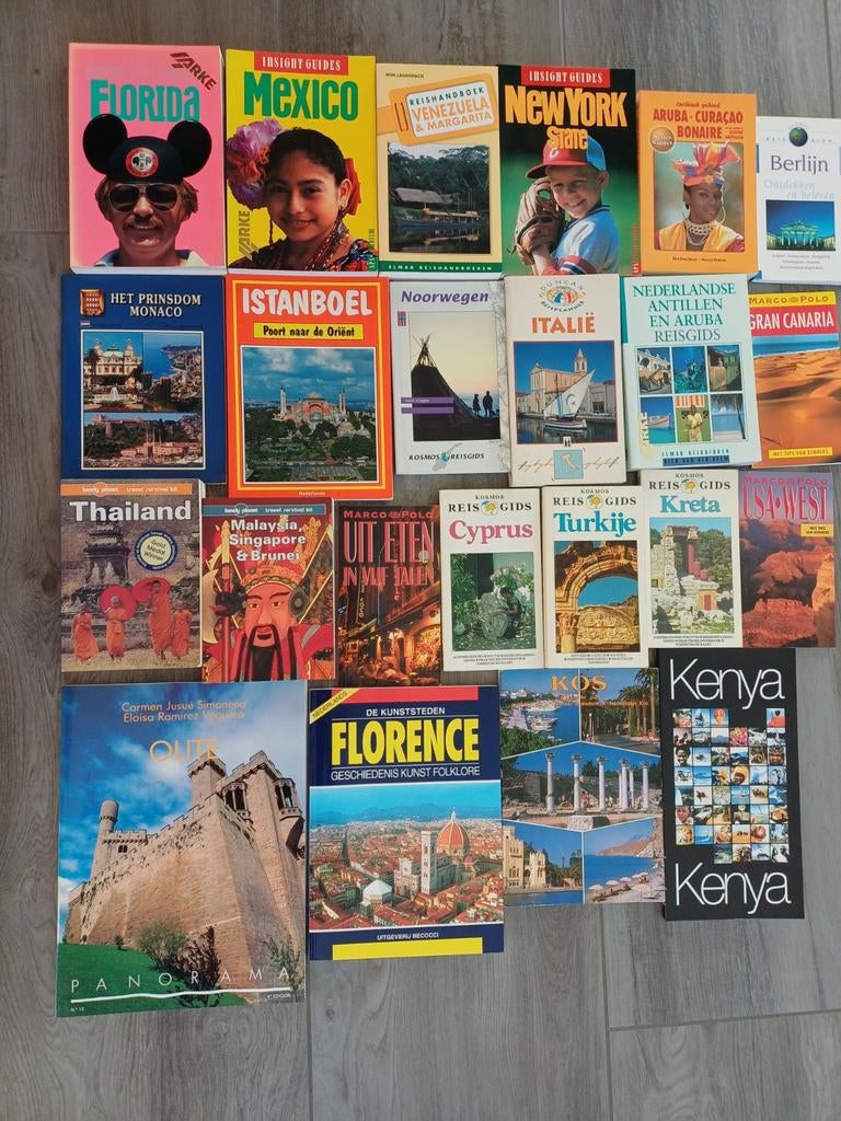 Reisboeken, diverse zie foto, Boeken, Reisgidsen, Gelezen, Reisgids of -boek, Europa, ANWB, Budget, Ophalen