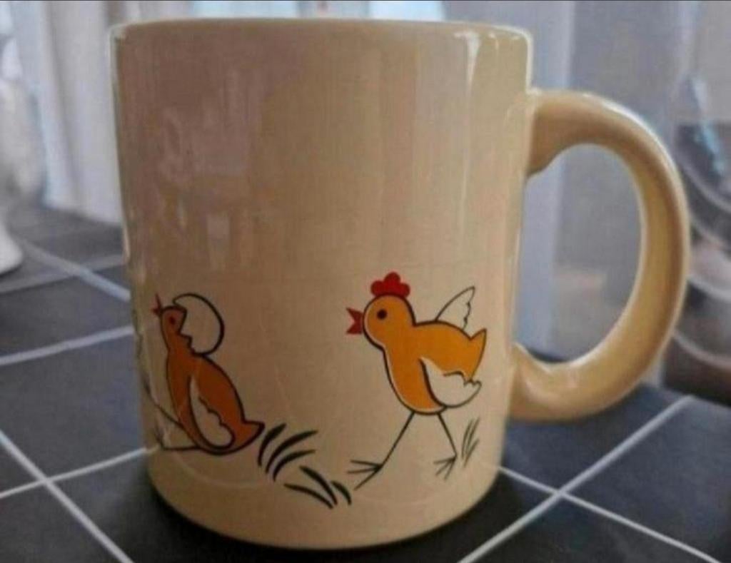 Beker Wasterbach West Germany met Kippen, Huis en Inrichting, Ophalen of Verzenden