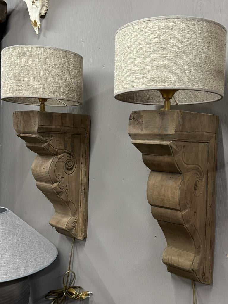 Wandlamp ornament hout wandlampen stoer sober landelijk, Ophalen, Stoer sober landelijk hoffz aura peeperkorn, Nieuw, Nvt