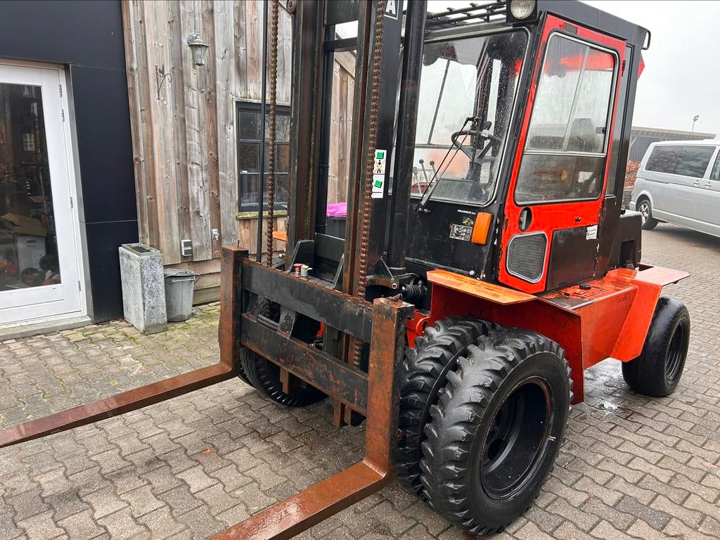 ruw terrein heftruck desta tilt 4 ton minimaal 7250 euro, Zakelijke goederen, Meer dan 4000 kg, Ophalen, Diesel, Heftruck