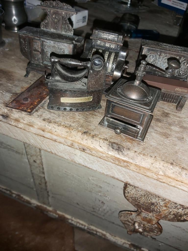 Miniatuur Tinnen Puntenslijpers Collectie, Ophalen of Verzenden