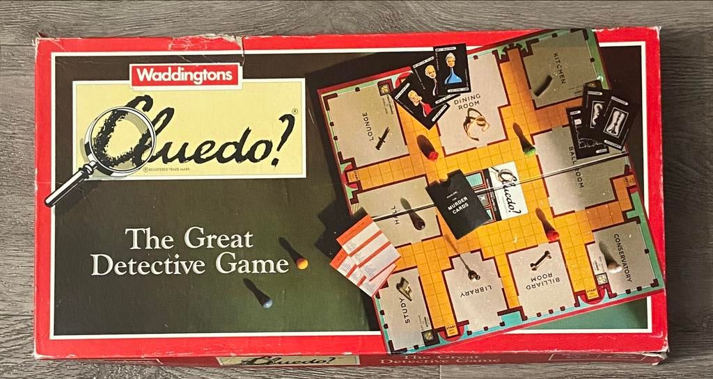 Waddingtons Cluedo Bordspel - Vintage Engels, Drie of vier spelers, Ophalen of Verzenden, Gebruikt