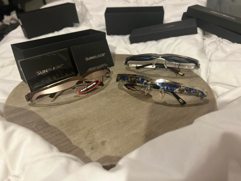 Sunblade Luxe Zonnebril Zilverkleurig - Origineel, Ophalen of Verzenden, Nieuw