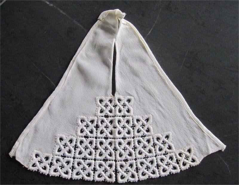 antieke jabot van cremekleurig voile, Ophalen of Verzenden