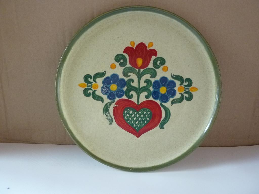 mooie bonte schaal, vla schotel ,, Ophalen of Verzenden, Aardewerk, Boerenbont, Schaal of Schalen
