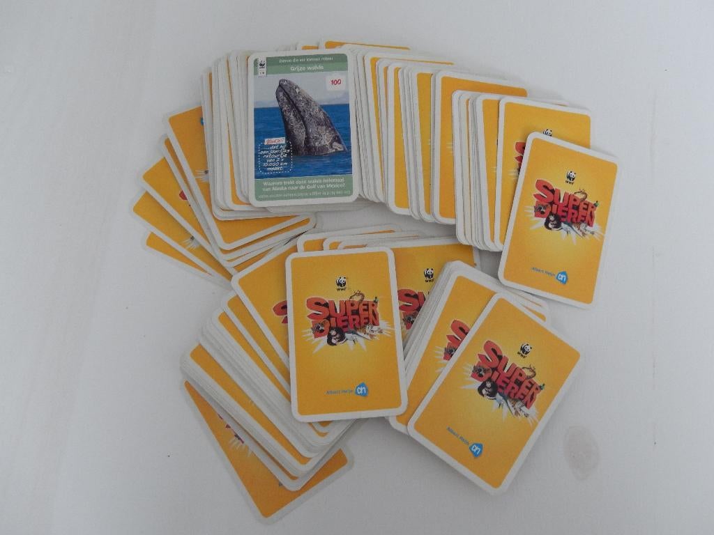 * Albert Heijn WNF super dieren kaarten gele versie *, Verzamelen, Supermarktacties, Albert Heijn, Ophalen of Verzenden