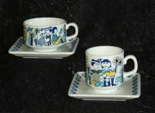 Jef Schijns Mosa Servies Jeunesse 2 Stuks Jaren 60, Ophalen