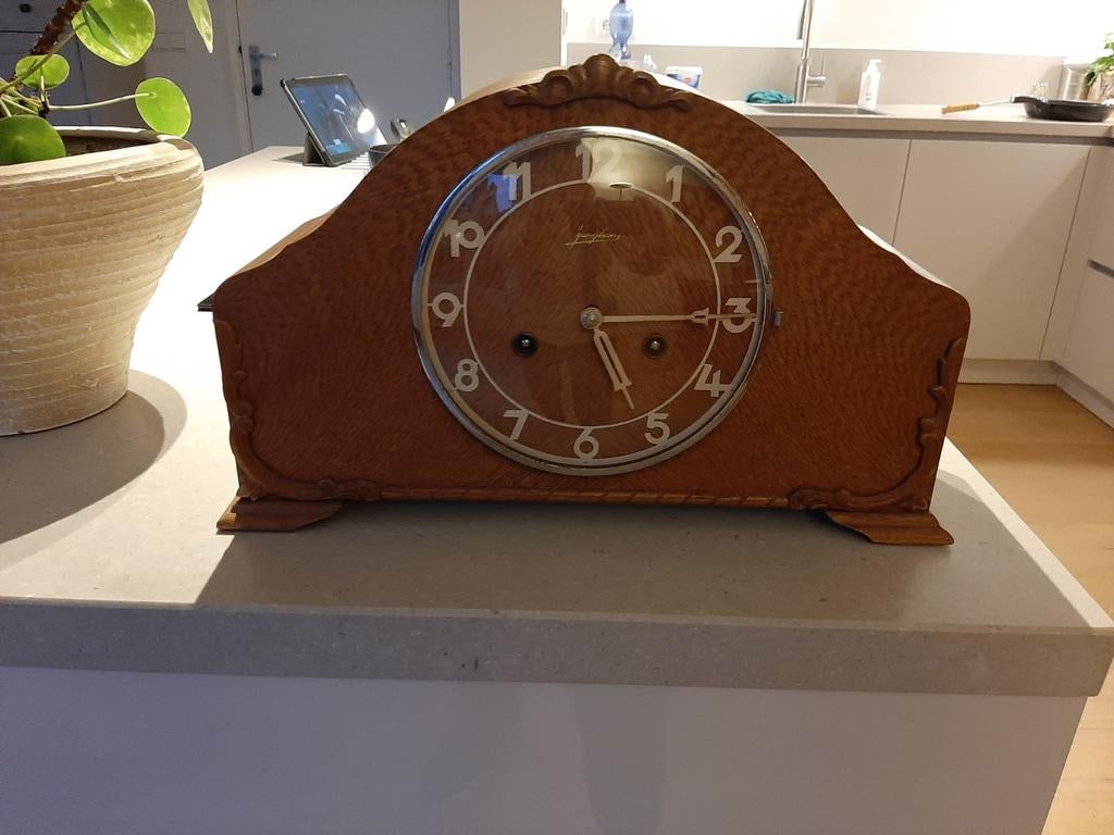 Art Deco Junghans Schouwklok Pendule, Ophalen