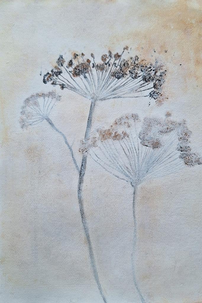 Handgemaakt Bloemen Schilderij A3 sober stoer landelijk, Ophalen of Verzenden