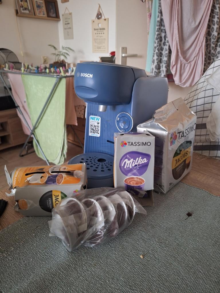 Bosch Tassimo Koffiezetapparaat + Cups, Ophalen of Verzenden