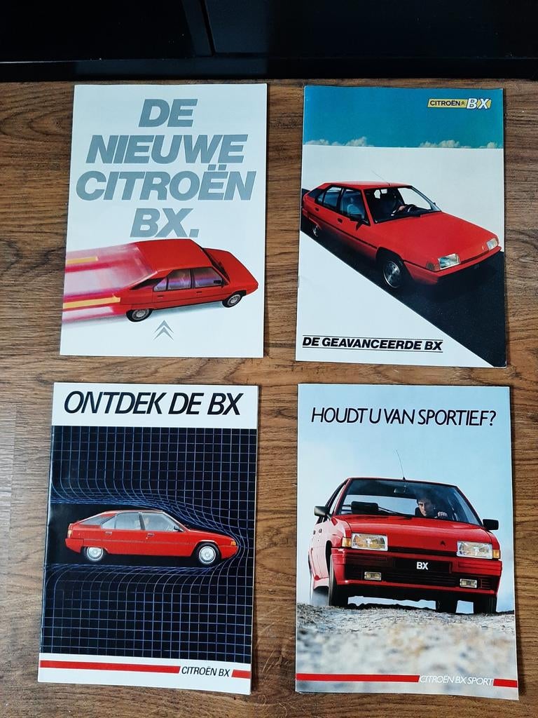 4x folder Citroën BX, type 1, Ophalen of Verzenden