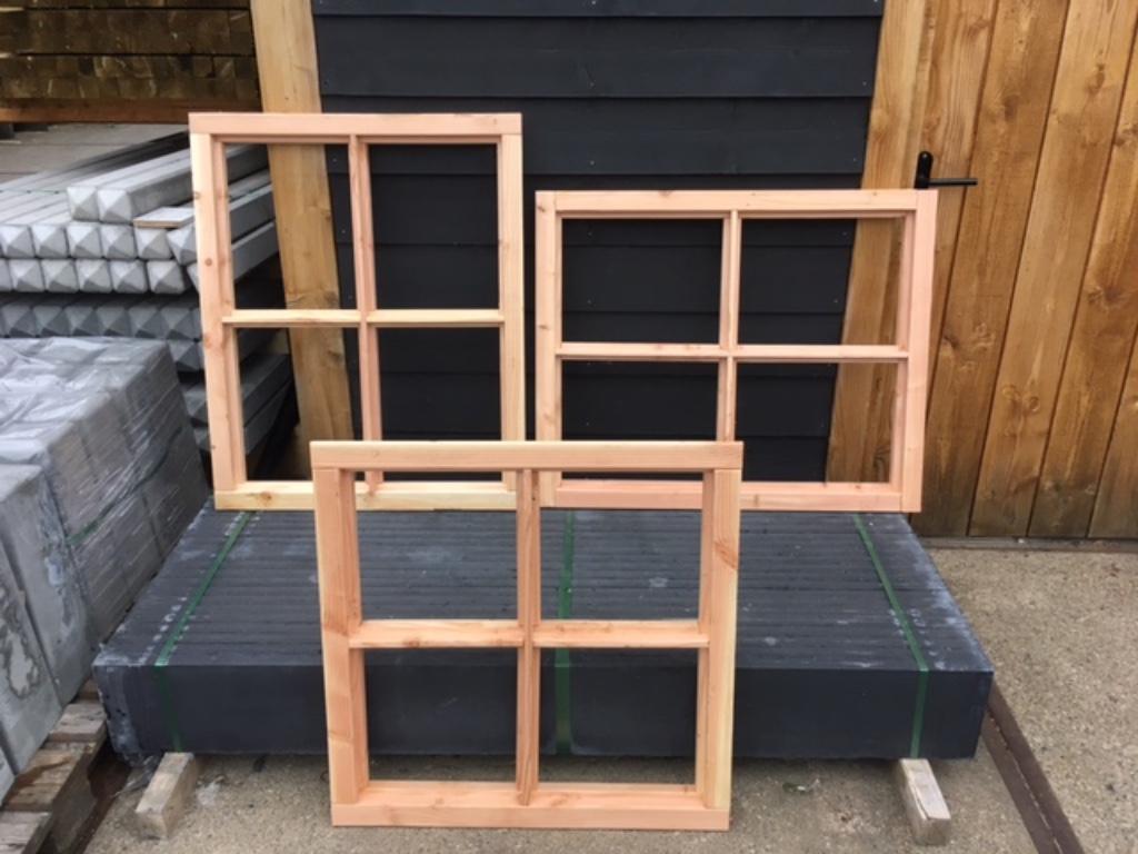 douglas ramen met roede, Ophalen, Gevelraam of Ruit, 80 tot 120 cm, 80 tot 120 cm