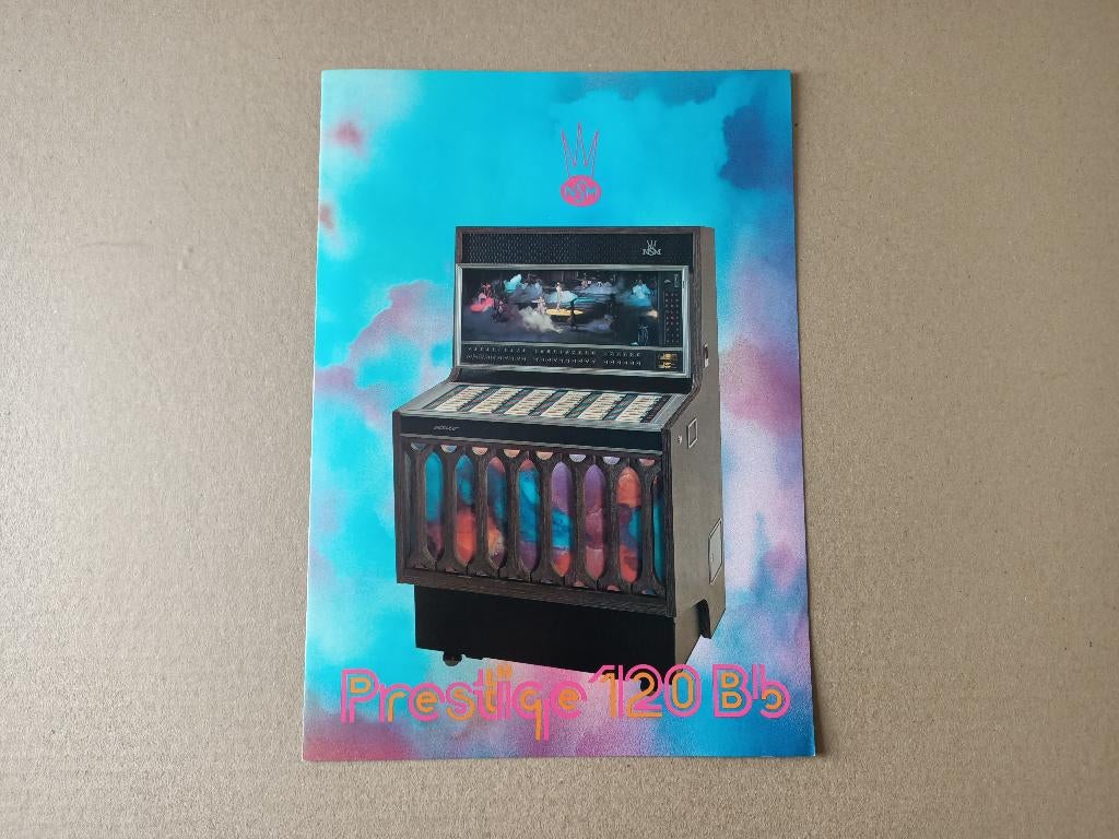 Folder: NSM Prestige 120BB (1972) jukebox, Verzamelen, Verzenden, Gebruikt, 1950 tot 1960, Seeburg