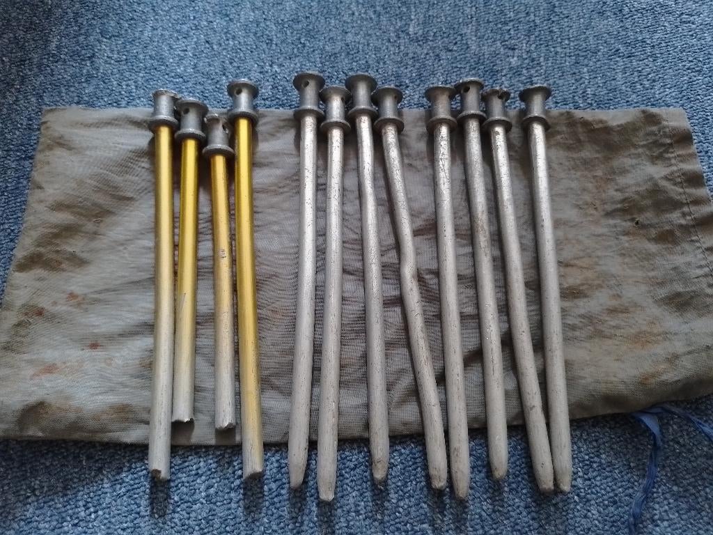 set lichtgewicht tentharingen (gebruikt), Ophalen of Verzenden, Gebruikt