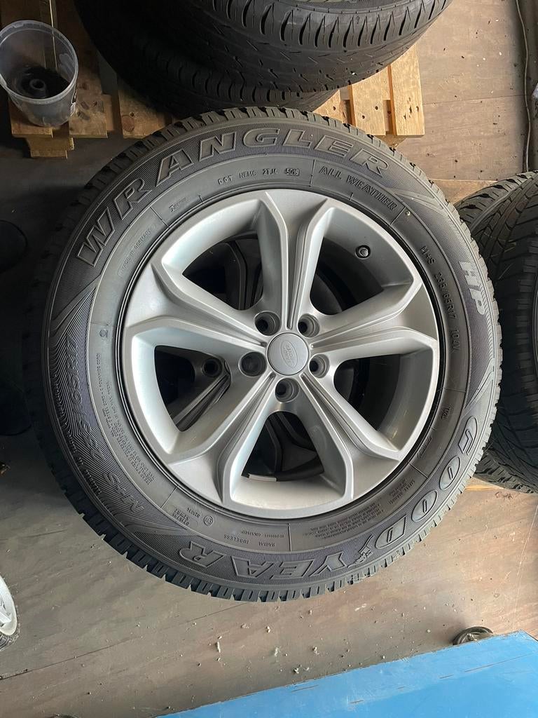 Landrover velg +band 4 x      235/65R17 Goodyear ALL WEATHER, Banden en Velgen, Nieuw, Ophalen of Verzenden, 235 mm