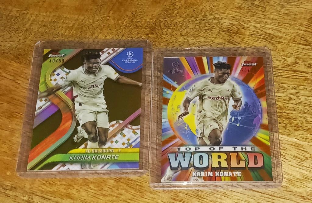 Karim Konate / Fc Salzburg  / 2x, Verzamelen, Sportartikelen en Voetbal, Ophalen of Verzenden, Nieuw, Buitenlandse clubs, Spelerskaart