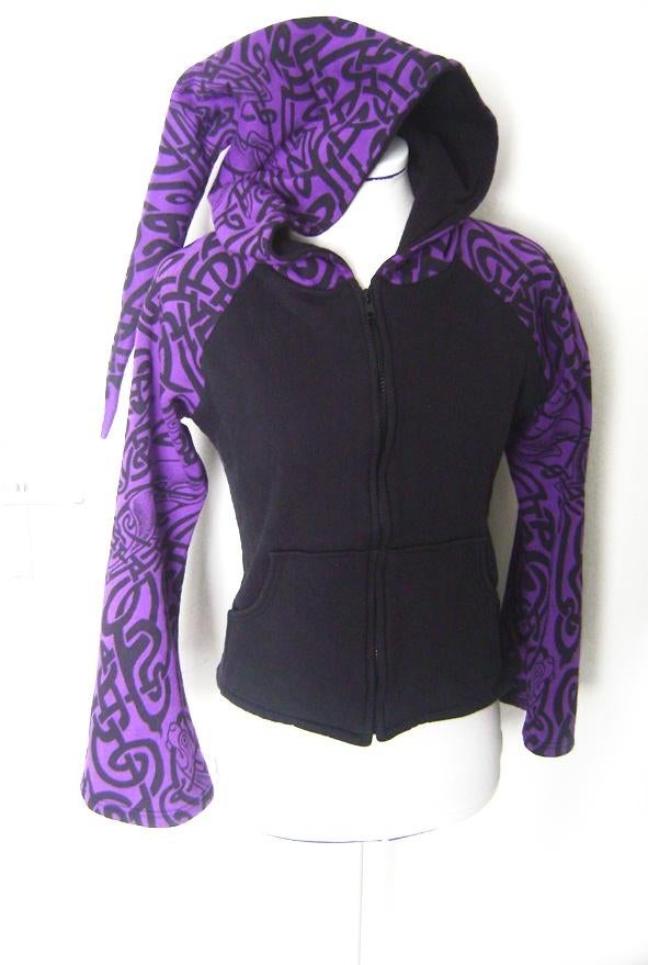 katoen punten muts jas psy goa hippy rave cyber goth celtic, Overige kleuren, Verzenden, Zo goed als nieuw, Gadogado