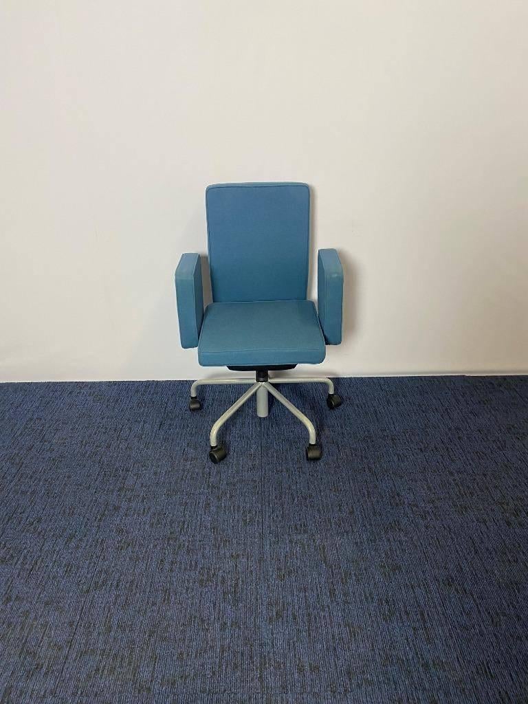 3 x Bulo Pub & club vergaderstoelen / bureaustoelen, Ophalen, Gebruikt, Drie, Blauw