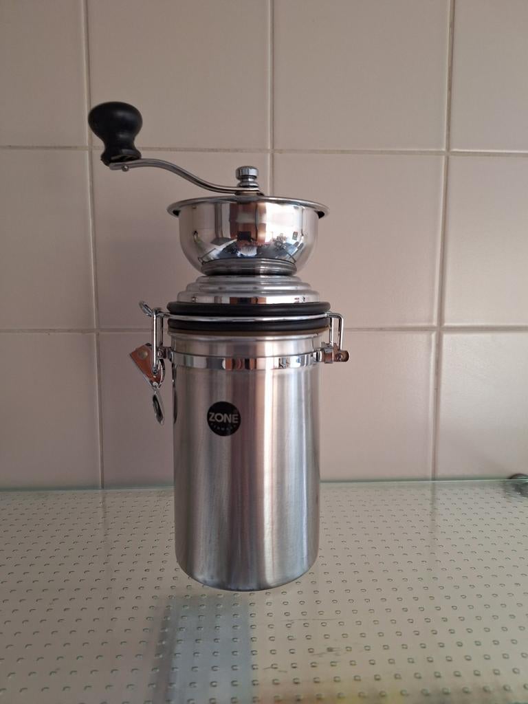 Handmatige koffiebonen vermaler - RVS, Ophalen of Verzenden, Gebruikt, Overige modellen, Koffiebonen