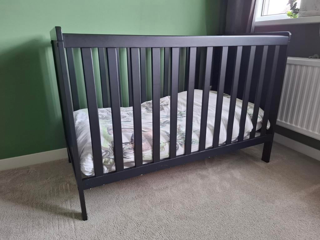 Zwart ledikantje Europe Baby Ralph II, Ophalen, Gebruikt, Ledikant