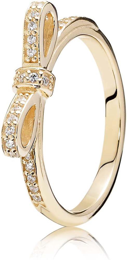 Originele Echte Gouden Pandora Ring Strik, Ophalen of Verzenden, Zo goed als nieuw, Apple iPhone