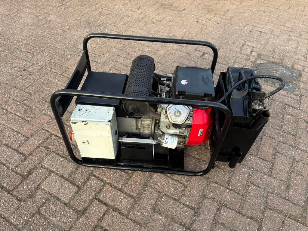 10 KVA aggregaat 230/400 Volt Honda GX620 benzine generator, Ophalen, Gebruikt, Elektrisch startend, Benzine