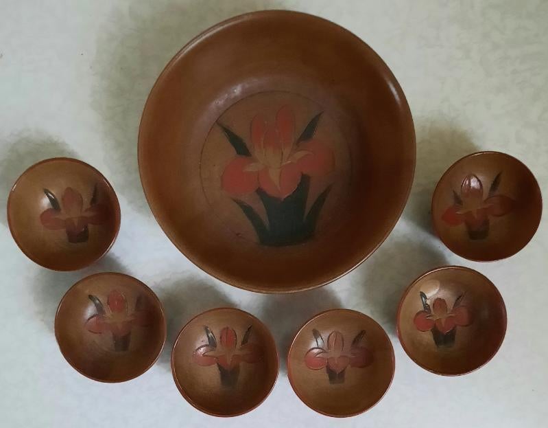 Amsterdamse school hout nijverheid pindasetje, Antiek en Kunst, Ophalen of Verzenden