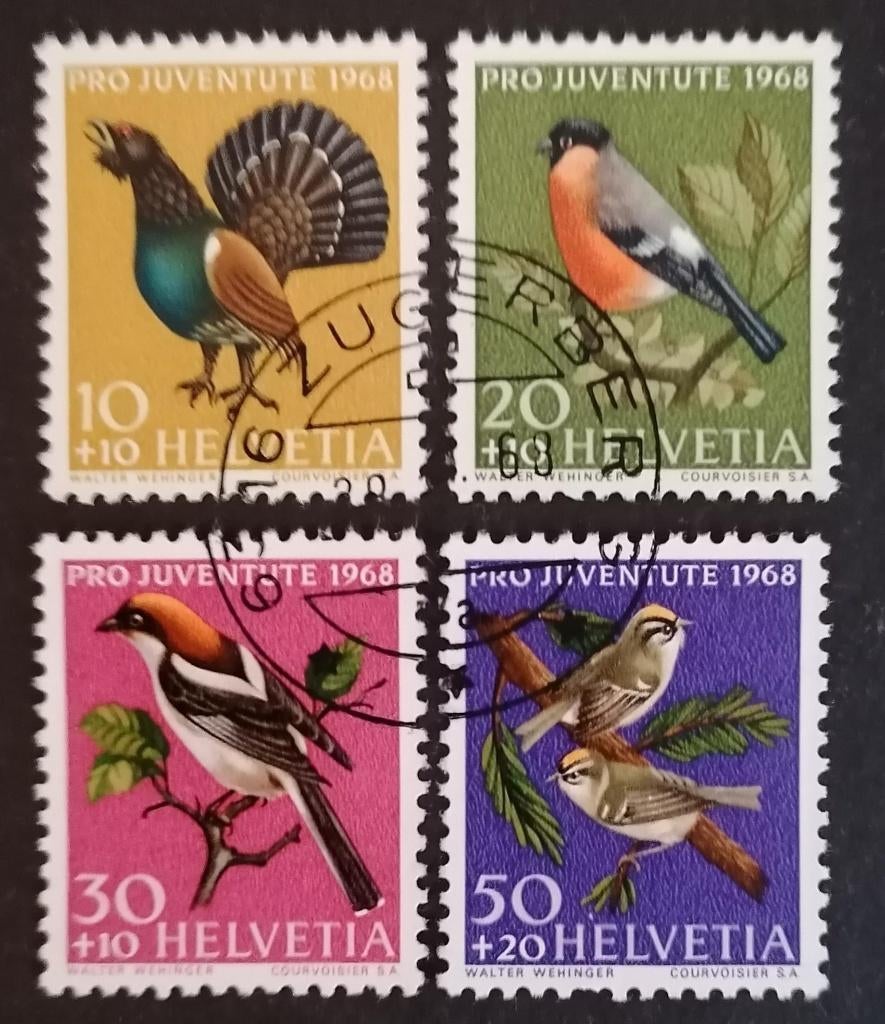 ZWITSERLAND - nrs. 891 t/m 894, Verzenden, Gestempeld