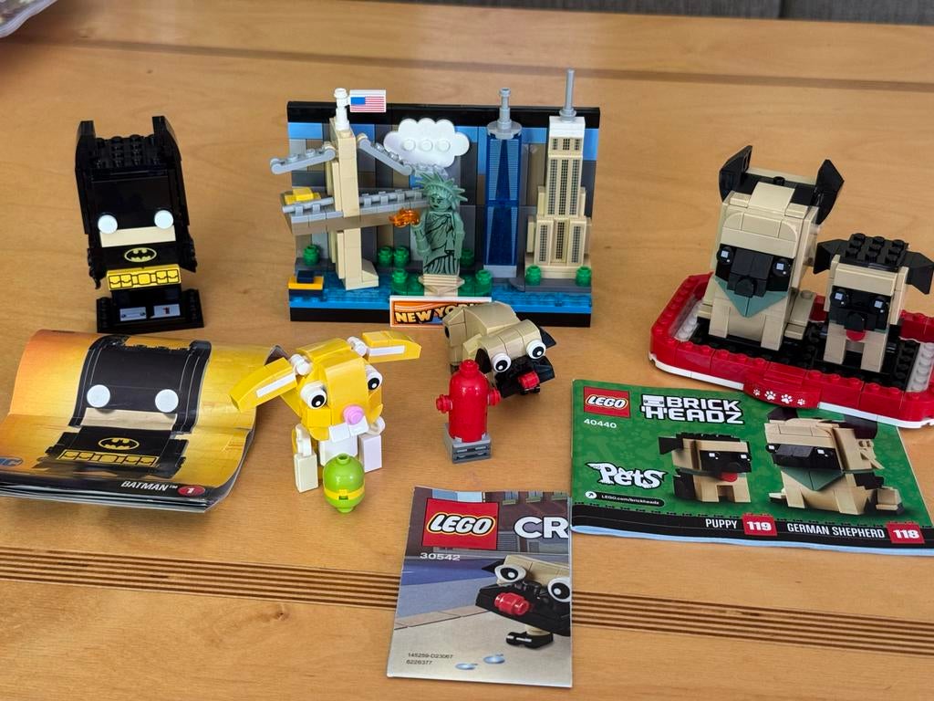 Lego sets: Batman, New York, Konijn, BrickHeadz, Lego, Ophalen of Verzenden, Zo goed als nieuw