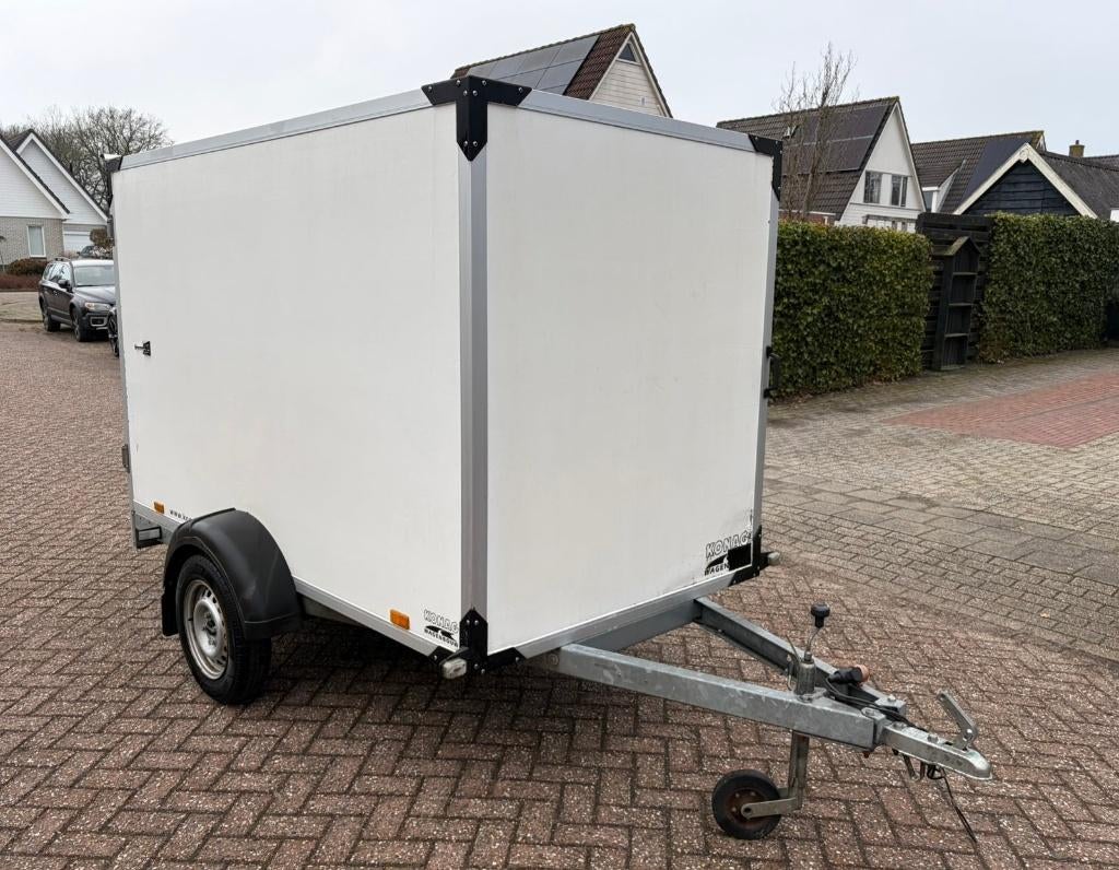Gesloten aanhanger Konag/Humbaur 250x130x150, Ophalen, Gebruikt