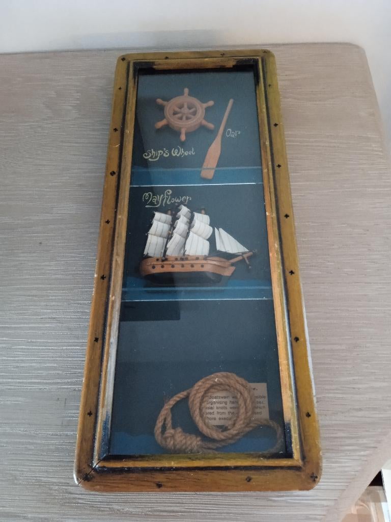 vintage houten wandschap, Huis en Inrichting, Woonaccessoires | Wandplanken en Boekenplanken, Ophalen of Verzenden, Zo goed als nieuw