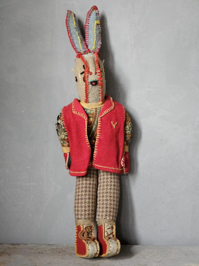 Vintage / volkskunst haasje, Antiek en Kunst, Ophalen of Verzenden